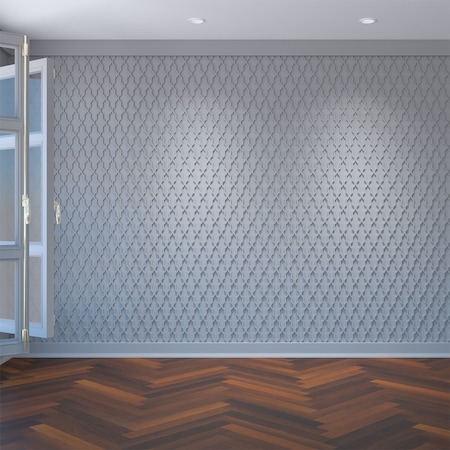 Ekena Millwork Medium Casablanca Decorative Fretwork Wall Panels in Architectural PVC, 15 3/8"W x 15 3/8"H x 3/8"T WALP16X16CSB